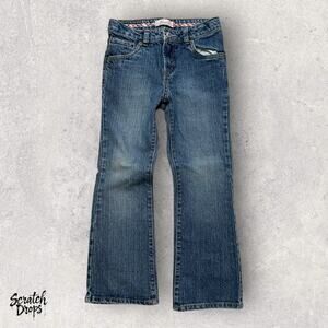 Levi's Kids Denim Jeans Size 6X Adjustable Waist Classic Blue Durable Comfy